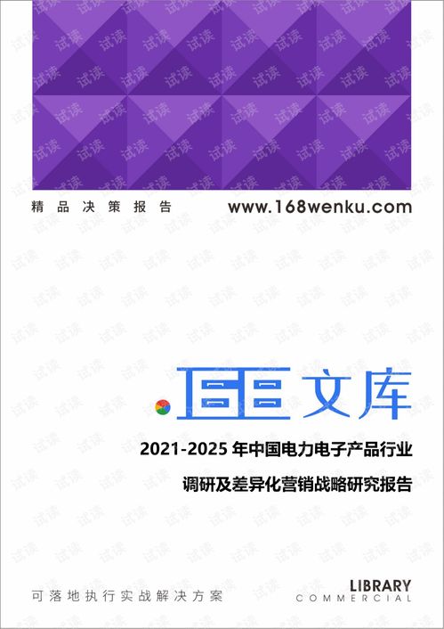 2021 2025年中國電力電子產品行業調研及差異化營銷戰略研究報告.pdf
